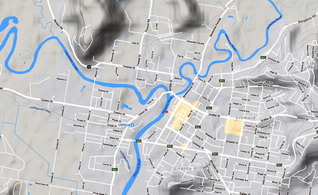 Lismore terrain map