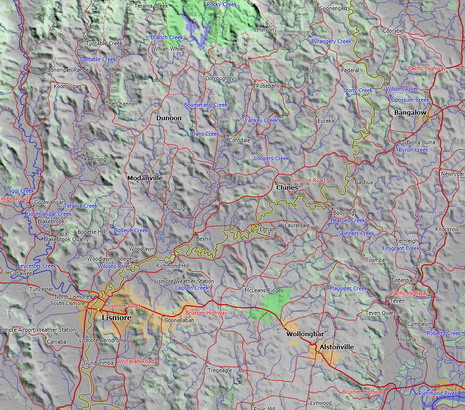 Wilsons River map