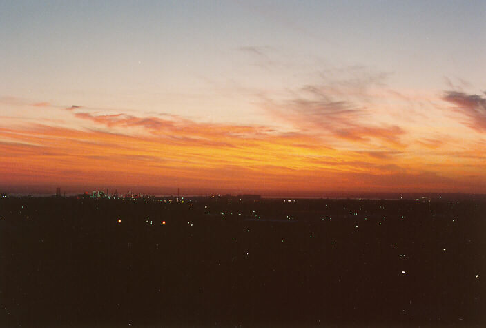 sunset sunset_pictures : Coogee, NSW   1 November 1989