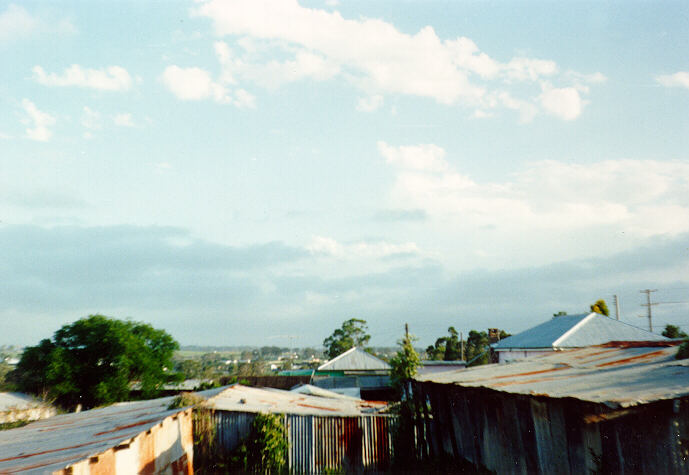 stratus stratus_cloud : Schofields, NSW   20 December 1989