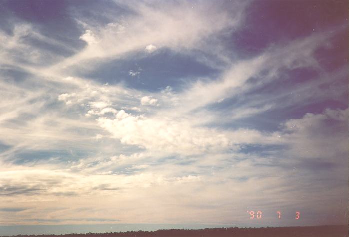 stratocumulus lenticularis : Schofields, NSW   3 July 1990