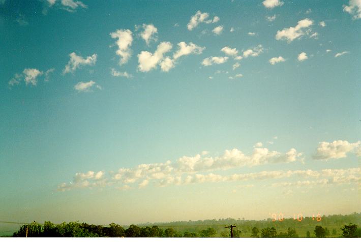 altocumulus castellanus : Schofields, NSW   16 October 1990