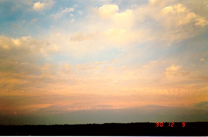 altostratus altostratus_cloud : Schofields, NSW   9 December 1990