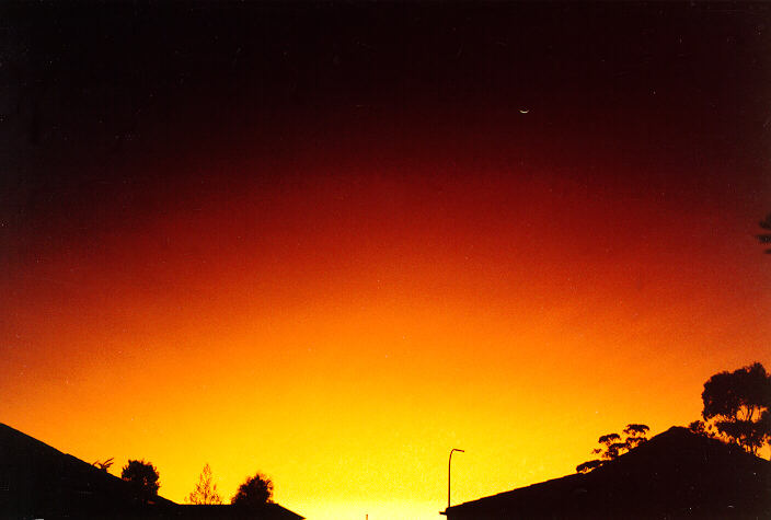 sunset sunset_pictures : Oakhurst, NSW   12 August 1991