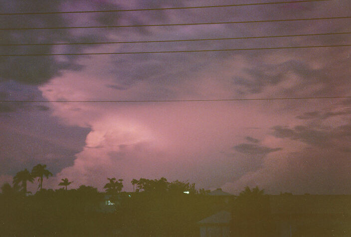 thunderstorm cumulonimbus_incus : Ballina, NSW   4 January 1992