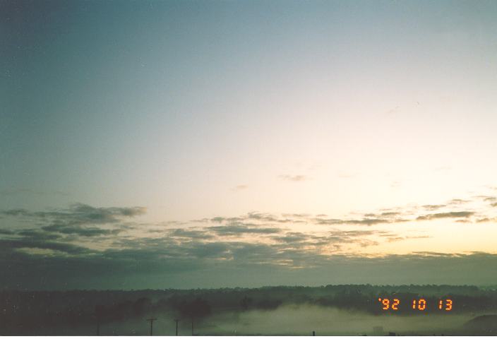 stratocumulus stratocumulus_cloud : Schofields, NSW   13 October 1992