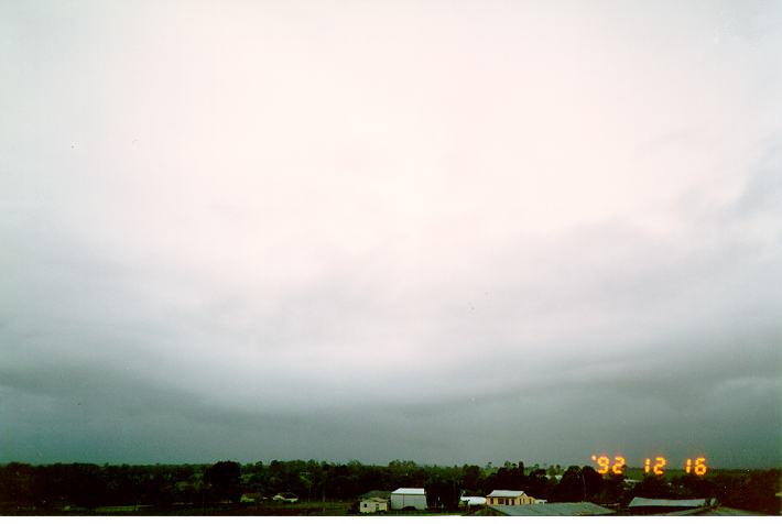 nimbostratus nimbostratus_cloud : Schofields, NSW   16 December 1992