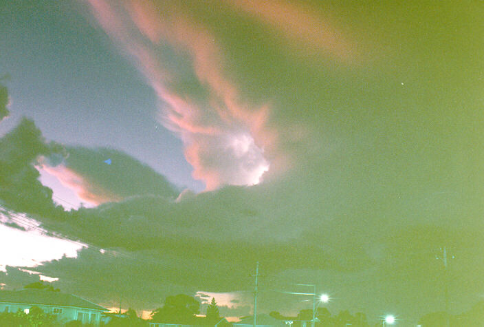 thunderstorm cumulonimbus_incus : Ballina, NSW   28 December 1992