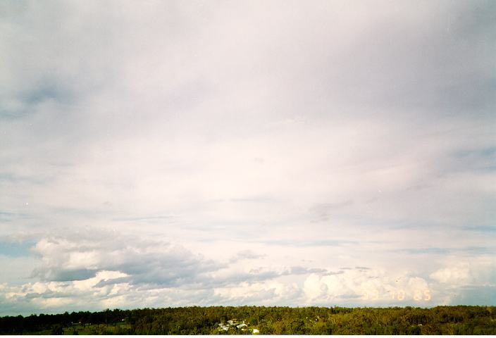 thunderstorm cumulonimbus_calvus : Schofields, NSW   25 October 1993