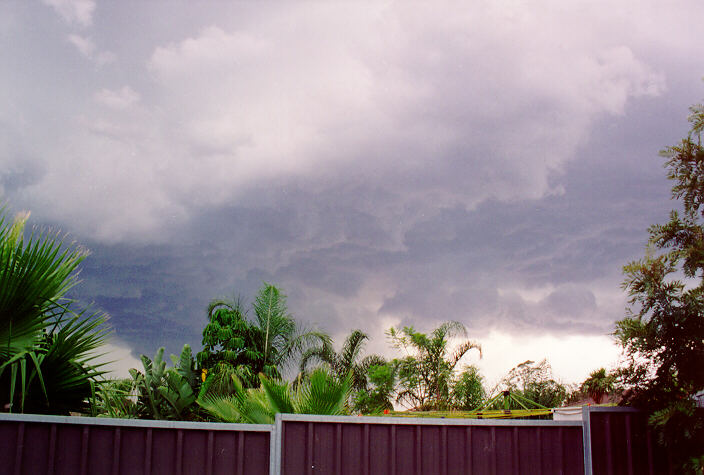 cumulonimbus thunderstorm_base : Oakhurst, NSW   1 February 1994