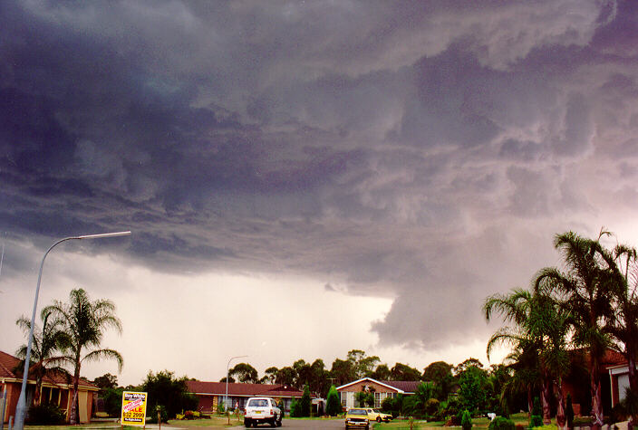 cumulonimbus thunderstorm_base : Oakhurst, NSW   1 February 1994