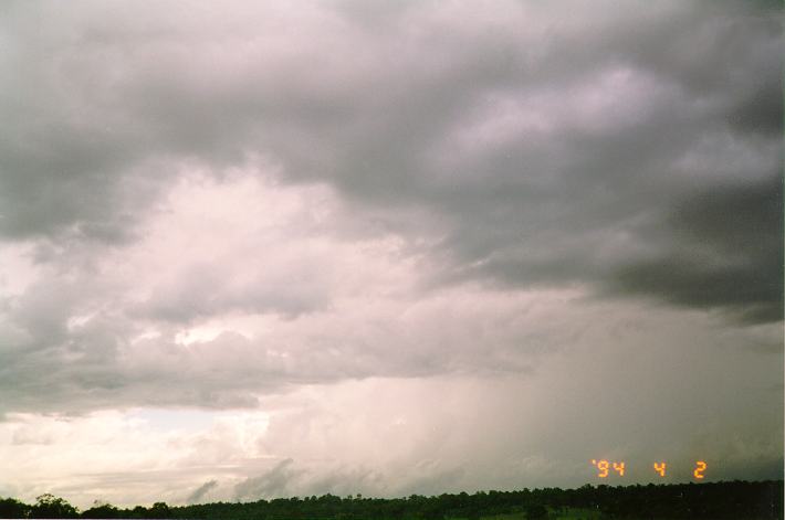 cumulonimbus thunderstorm_base : Schofields, NSW   2 April 1994