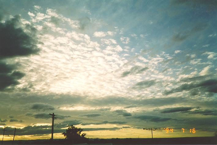 altocumulus undulatus : Schofields, NSW   16 July 1994