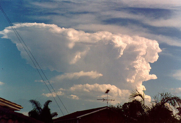 thunderstorm cumulonimbus_incus : Oakhurst, NSW   26 November 1994