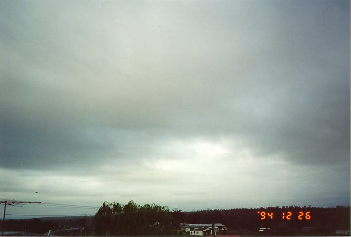 stratocumulus stratocumulus_cloud : Schofields, NSW   26 December 1994