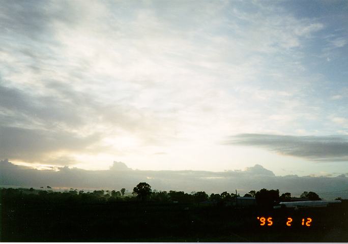 cumulus congestus : Schofields, NSW   12 February 1995