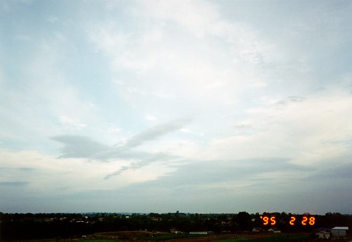 altostratus altostratus_cloud : Schofields, NSW   28 February 1995