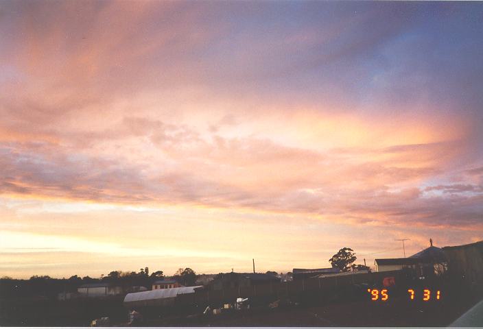 altostratus altostratus_cloud : Schofields, NSW   31 July 1995