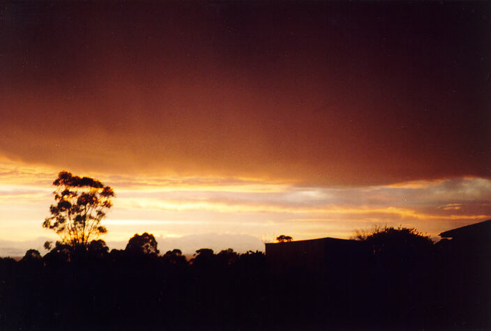 sunset sunset_pictures : Schofields, NSW   20 September 1995