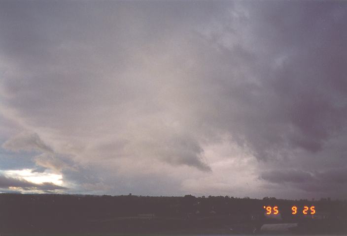 altostratus altostratus_cloud : Schofields, NSW   25 September 1995