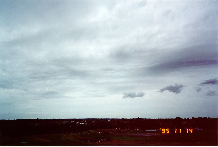 altostratus altostratus_cloud : Schofields, NSW   14 November 1995