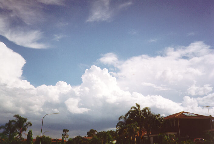 thunderstorm cumulonimbus_incus : Oakhurst, NSW   18 November 1995