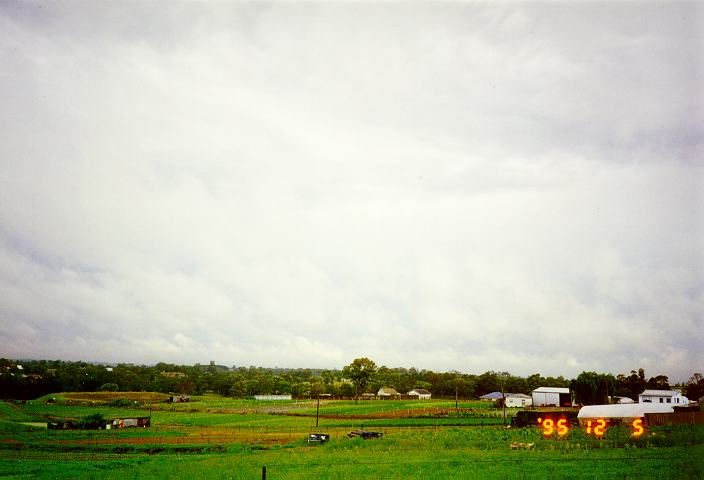 stratus stratus_cloud : Schofields, NSW   5 December 1995