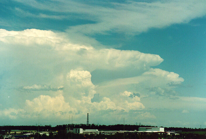 thunderstorm cumulonimbus_incus : Rooty Hill, NSW   18 December 1995