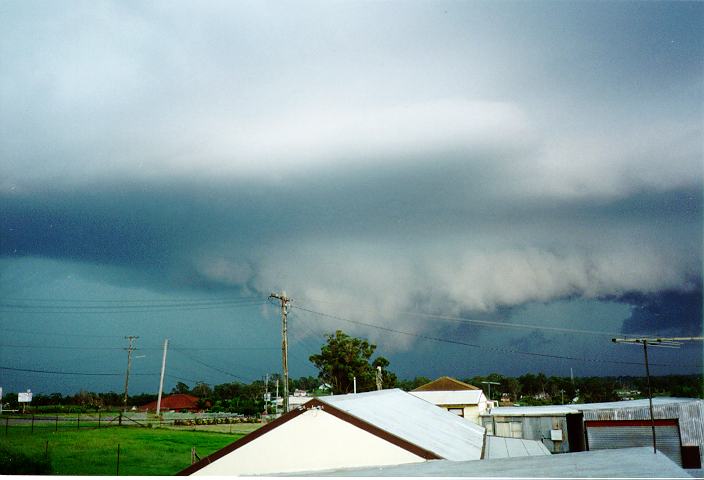 cumulonimbus thunderstorm_base : Schofields, NSW   19 January 1996