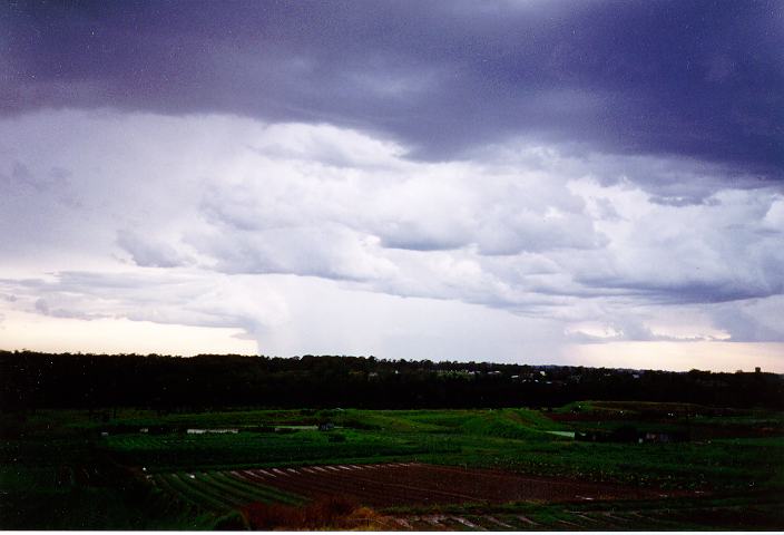 raincascade precipitation_cascade : Schofields, NSW   20 January 1996