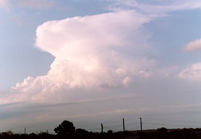 thunderstorm cumulonimbus_incus : Schofields, NSW   4 December 1996