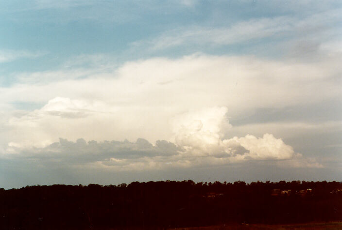 thunderstorm cumulonimbus_incus : Schofields, NSW   2 October 1997