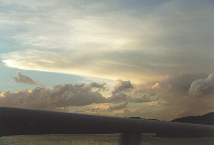 anvil thunderstorm_anvils : Brooklyn, NSW   2 October 1997