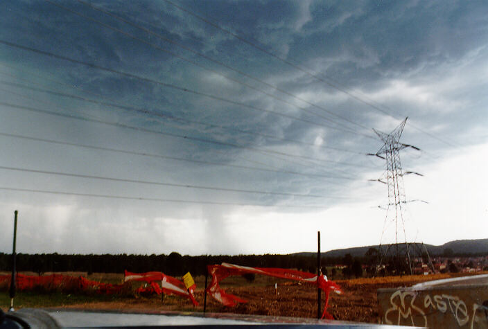 cumulonimbus thunderstorm_base : Glenmore Park, NSW   27 October 1997