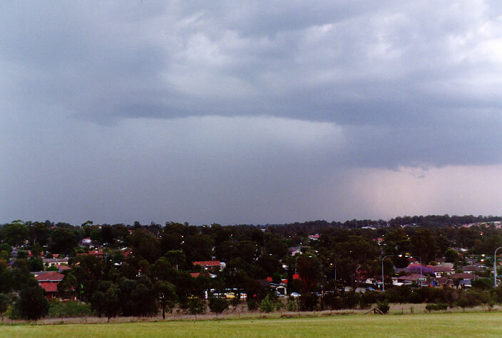 raincascade precipitation_cascade : Rooty Hill, NSW   10 November 1997