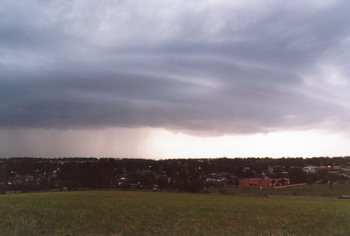 raincascade precipitation_cascade : Rooty Hill, NSW   10 November 1997