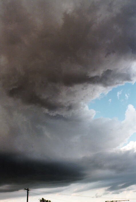 cumulonimbus thunderstorm_base : Schofields, NSW   15 November 1997