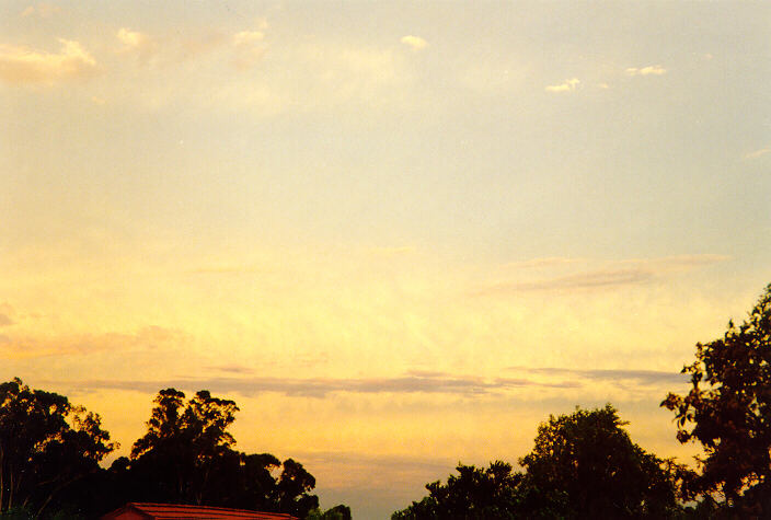 sunset sunset_pictures : Oakhurst, NSW   21 December 1997