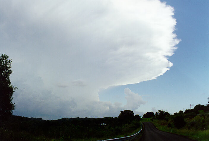 anvil thunderstorm_anvils : Alstonville, NSW   24 December 1997