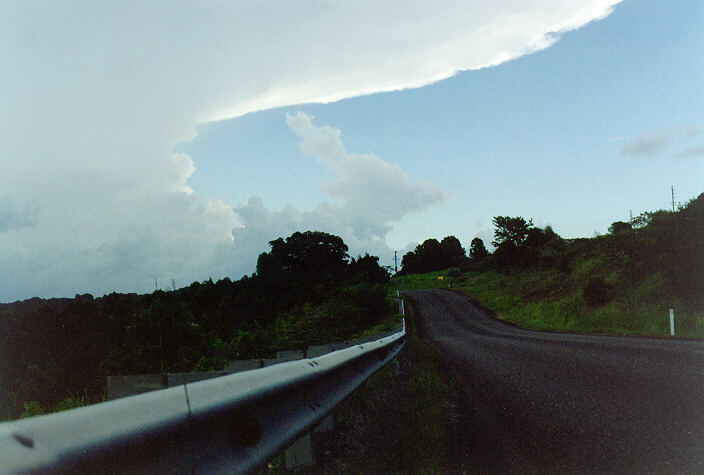 anvil thunderstorm_anvils : Alstonville, NSW   24 December 1997