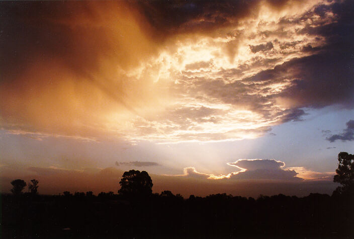 sunset sunset_pictures : Schofields, NSW   4 January 1998