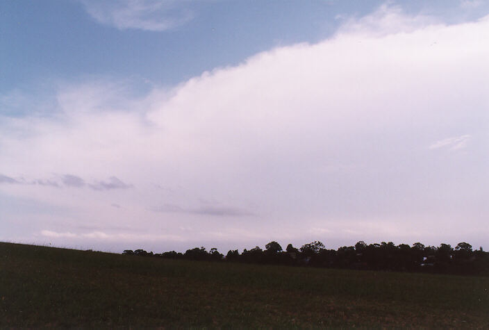 anvil thunderstorm_anvils : Rooty Hill, NSW   4 February 1998