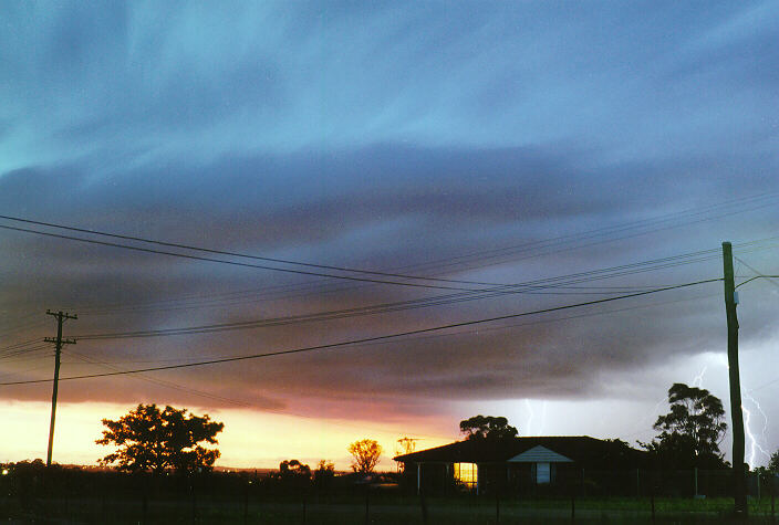 sunset sunset_pictures : Schofields, NSW   4 February 1998