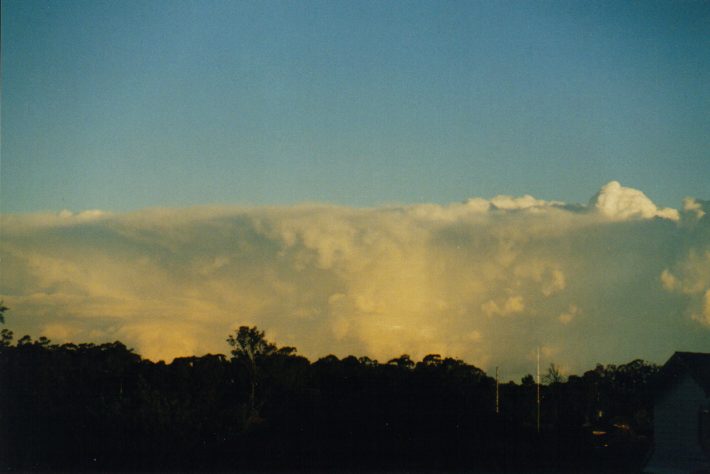 thunderstorm cumulonimbus_incus : Oakhurst, NSW   27 October 1998