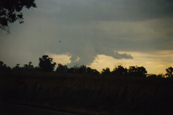 cumulonimbus thunderstorm_base : NW of Gunnedah, NSW   30 January 1999