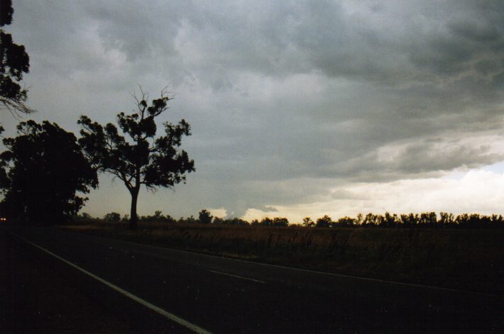 cumulonimbus thunderstorm_base : NW of Gunnedah, NSW   30 January 1999