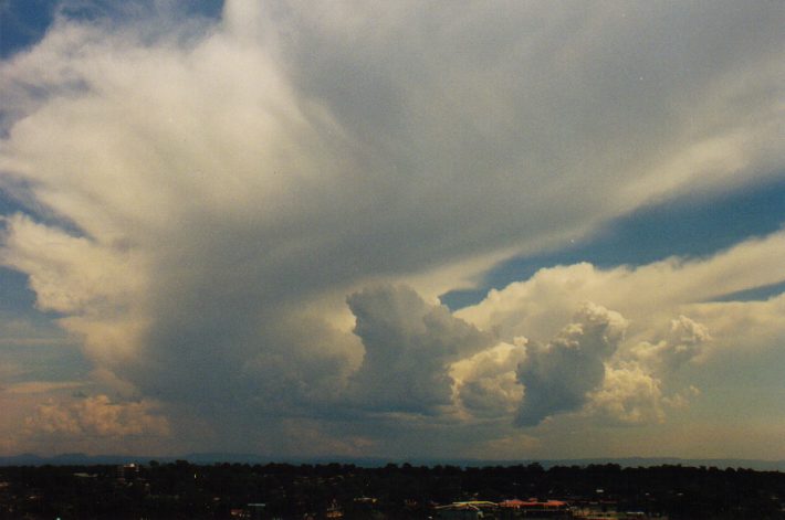 thunderstorm cumulonimbus_incus : Rooty Hill, NSW   13 March 1999