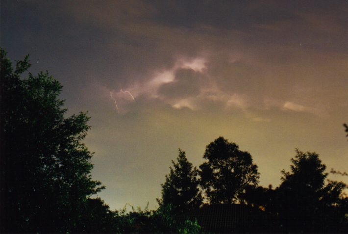 cumulonimbus supercell_thunderstorm : Oakhurst, NSW   14 April 1999