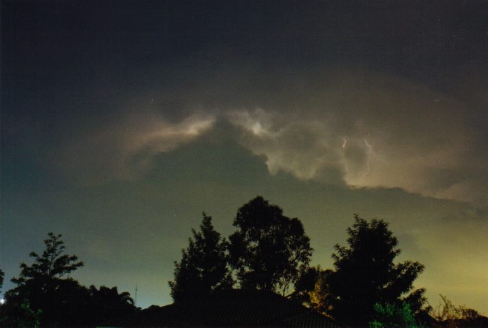 cumulonimbus supercell_thunderstorm : Oakhurst, NSW   14 April 1999