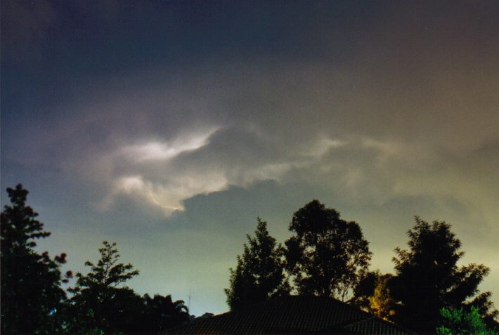 cumulonimbus supercell_thunderstorm : Oakhurst, NSW   14 April 1999